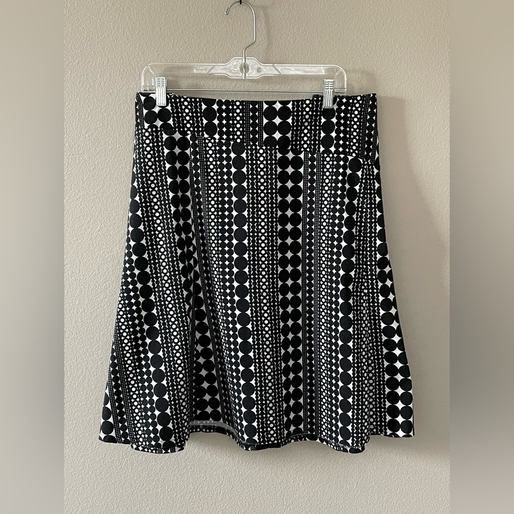 Lane Bryant Black & White A-line Skirt Size 26